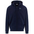 Felpa blu full-zip con cappuccio da uomo Kappa Logo Jackus Slim, Abbigliamento Sport, SKU a721000203, Immagine 0