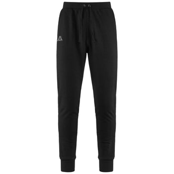 Pantaloni joggers neri da uomo con logo Kappa Logo Zanty, Abbigliamento Sport, SKU a723000130, Immagine 0