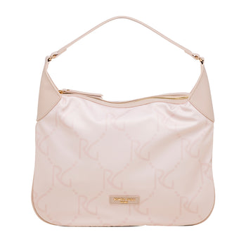 Borsa a spalla nude con monogramma da donna Romeo Gigli Milano Carmen, Borse e accessori Donna, SKU b511001705, Immagine 0