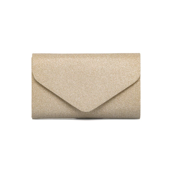 Clutch oro con glitter da donna Lora Ferres, Borse e accessori Donna, SKU b514000328, Immagine 0