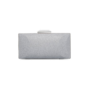 Clutch argento con glitter da donna Lora Ferres, Borse e accessori Donna, SKU b514000340, Immagine 0