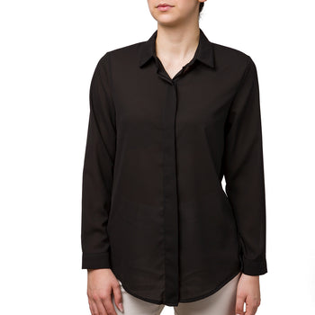 Camicia da donna nera velata Swish Jeans, Abbigliamento Donna, SKU c812500020, Immagine 0