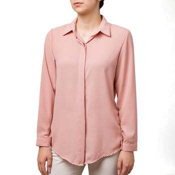 Camicia da donna rosa cipria velata Swish Jeans, Abbigliamento Donna, SKU c812500022, Immagine 0