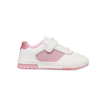 Sneakers bianche e rosa da ragazza con dettaglio glitterato 10 Baci, Scarpe Bambini, SKU k232000531, Immagine 0