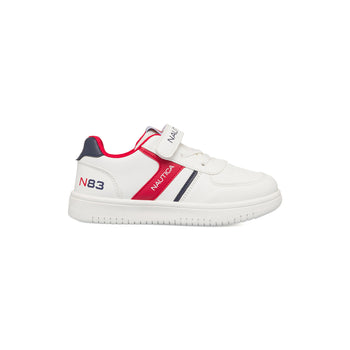 Sneakers da bambino bianche con dettagli blu e rossi Nautica, Scarpe Bambini, SKU k252000401, Immagine 0