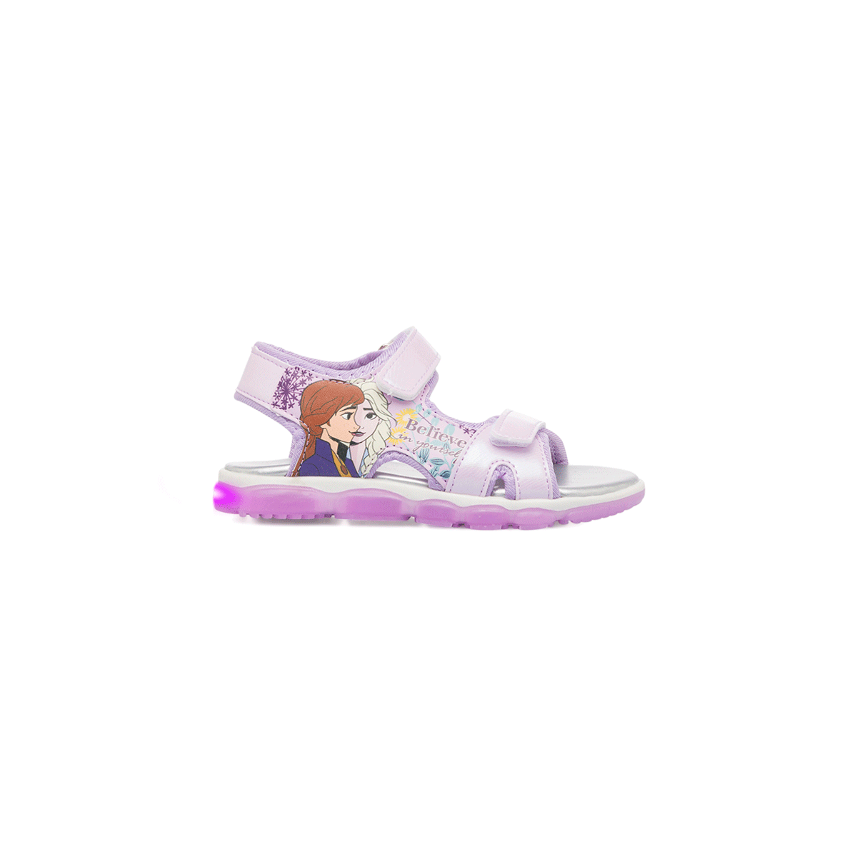 Sandali da bambina lilla con luci e stampa Frozen, Scarpe Bambini, SKU k283000424, Immagine 0