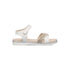 Sandali da ragazza bianchi con strass gioiello frontali 10 Baci, Scarpe Bambini, SKU k285000483, Immagine 0