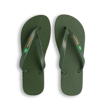 Ciabatte infradito da uomo verde militare Ipanema Brasil II, Brand, SKU p422000470, Immagine 0