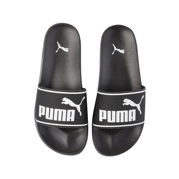 Ciabatte nere da uomo con logo a contrasto Puma Leadcat, Brand, SKU p426000054, Immagine 0