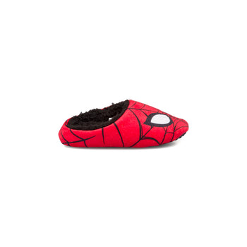 Pantofole rosse da bambino con maschera di Spiderman, Ciabatte Bambino, SKU p431000119, Immagine 0