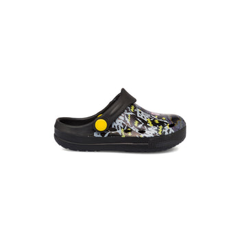 Sabot da bambino nere con dettagli gialli e grigi Batman, Ciabatte Bambino, SKU p462000442, Immagine 0