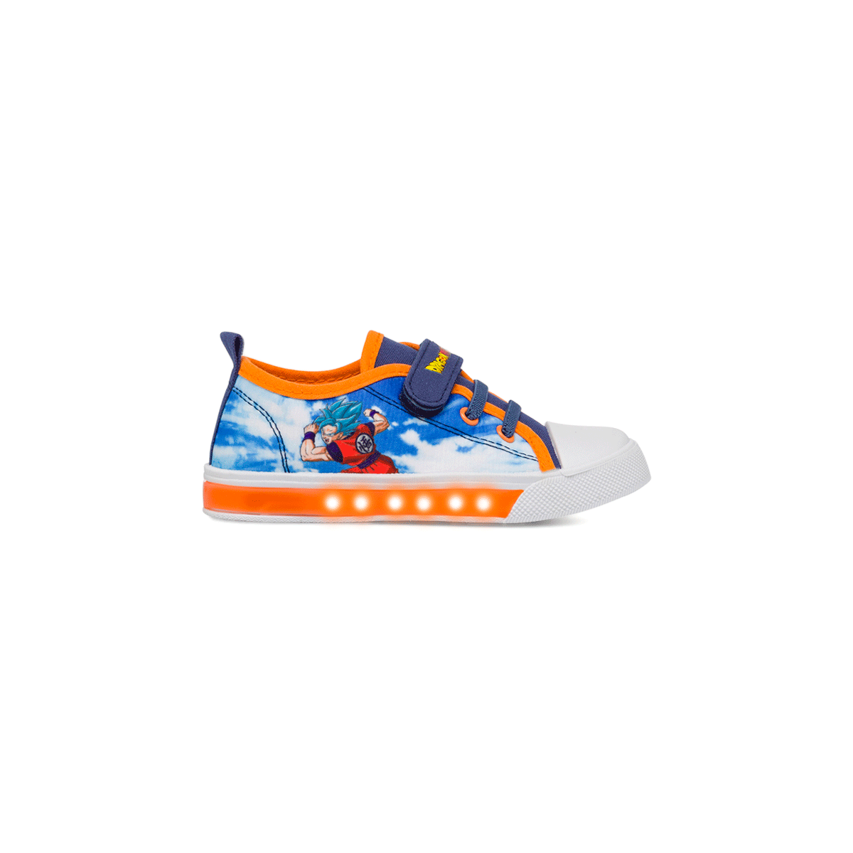 Sneakers arancioni e blu da Ragazzo con luci Dragon Ball, Scarpe Bambini, SKU s331500059, Immagine 0