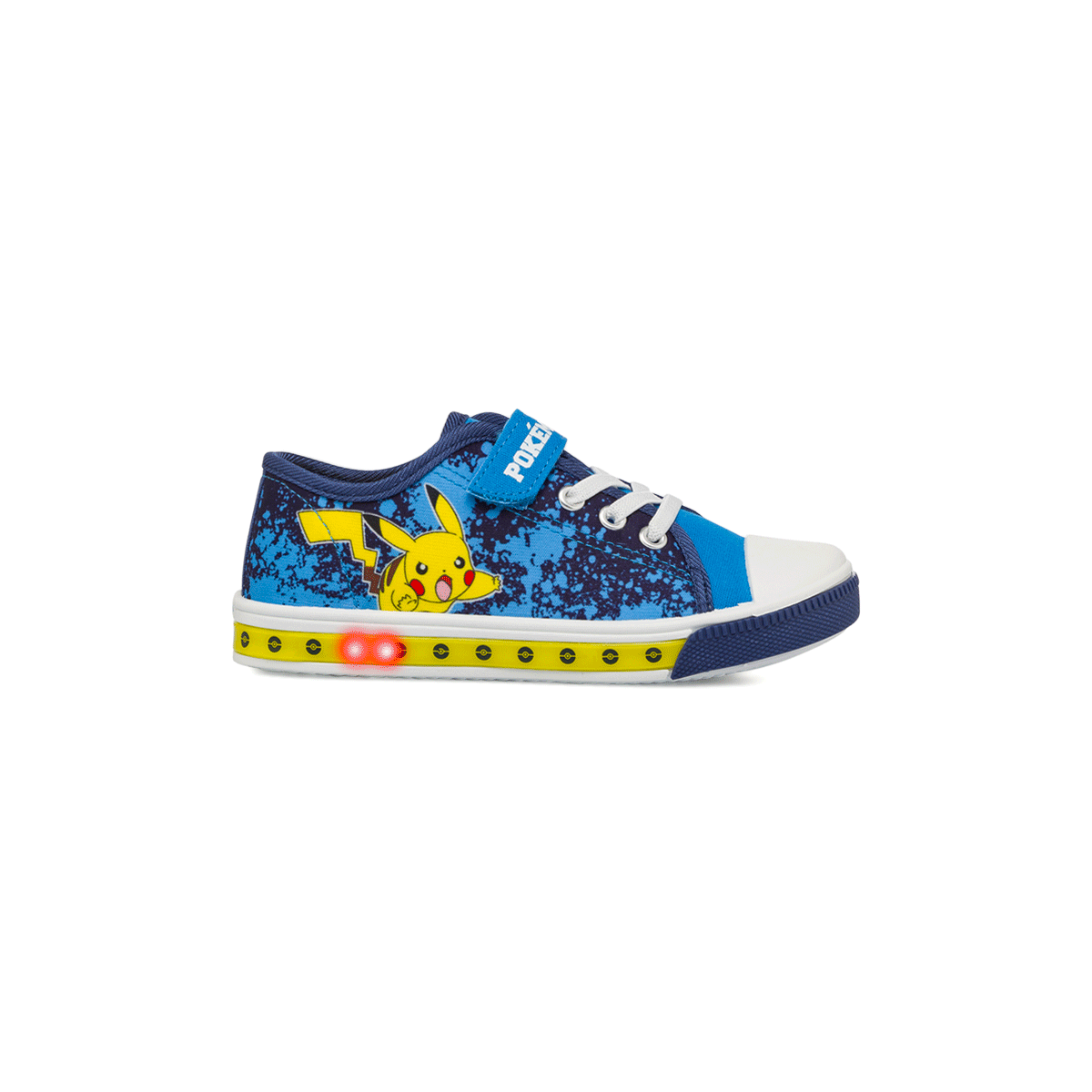 Sneakers blu e gialle da Bambino con luci Pikachu, Scarpe Bambini, SKU s332000189, Immagine 0