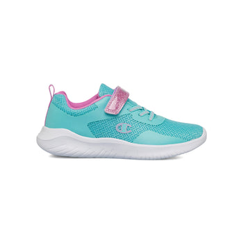 Sneakers da bambina azzurre e rosa con dettaglio glitter Champion Softy Evolve G PS, Brand, SKU s341000378, Immagine 0