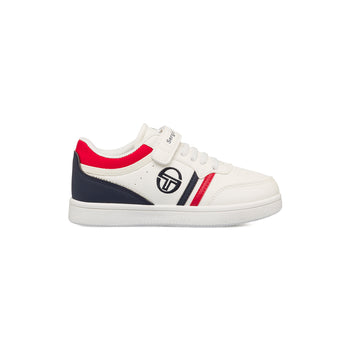 Sneakers bianche da bambino con velcro e dettagli blu e rossi Sergio Tacchini Coby, Brand, SKU s342500224, Immagine 0