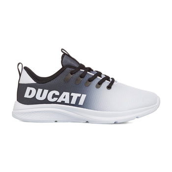 Sneakers da ragazzo bianche e nere con logo Ducati, Brand, SKU s351000263, Immagine 0