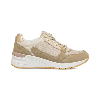 Sneakers da donna con platform memory foam beige Lumberjack, Donna, SKU w011000340, Immagine 0