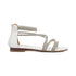 Sandali da donna bianchi con dettagli gioiello strass Lora Ferres, Donna, SKU w041001639, Immagine 0