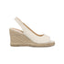 Sandali da donna in canvas con zeppa bianco off-white Lora Ferres, Donna, SKU w043000858, Immagine 0