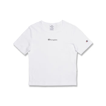 T-shirt bianca da donna con logo Champion, Abbigliamento Sport, SKU a712000185, Immagine 0