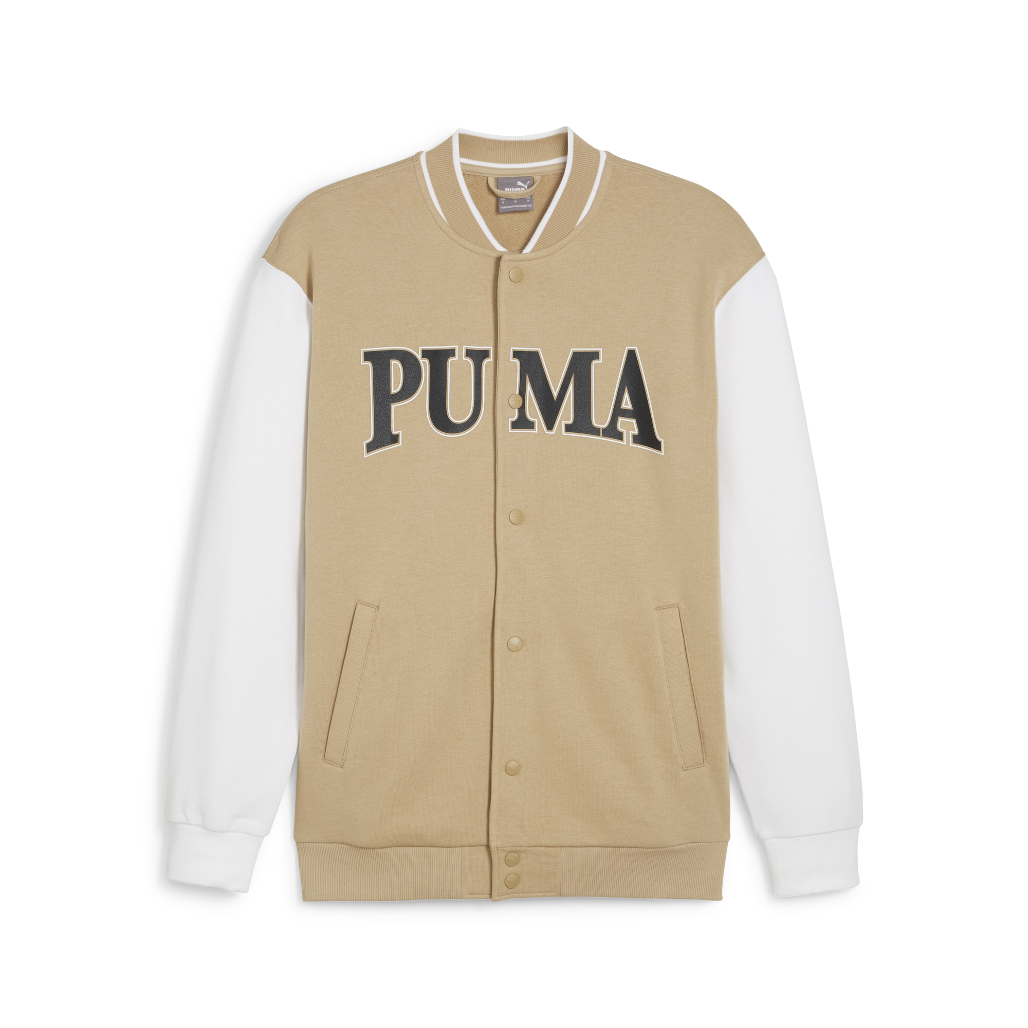 Giacca sportiva beige e bianca da uomo Puma SQUAD, Abbigliamento Sport, SKU a721000189, Immagine 0