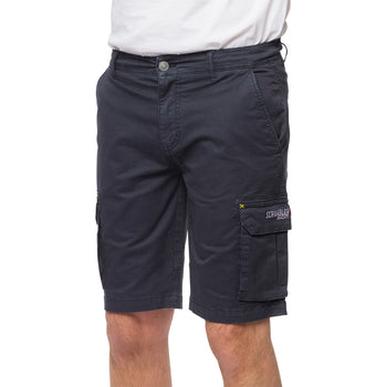 Pantaloncini bermuda blu navy da uomo con tasconi Scrambler Ducati X Cargo Shorts, Abbigliamento Sport, SKU a723500068, Immagine 0