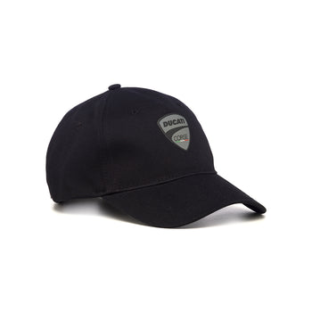 Cappellino nero con badge gommato Ducati Corse