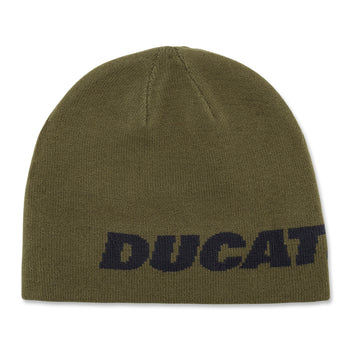 Berretto invernale verde con logo blu Ducati Corse Shanghai, Brand, SKU a732000179, Immagine 0