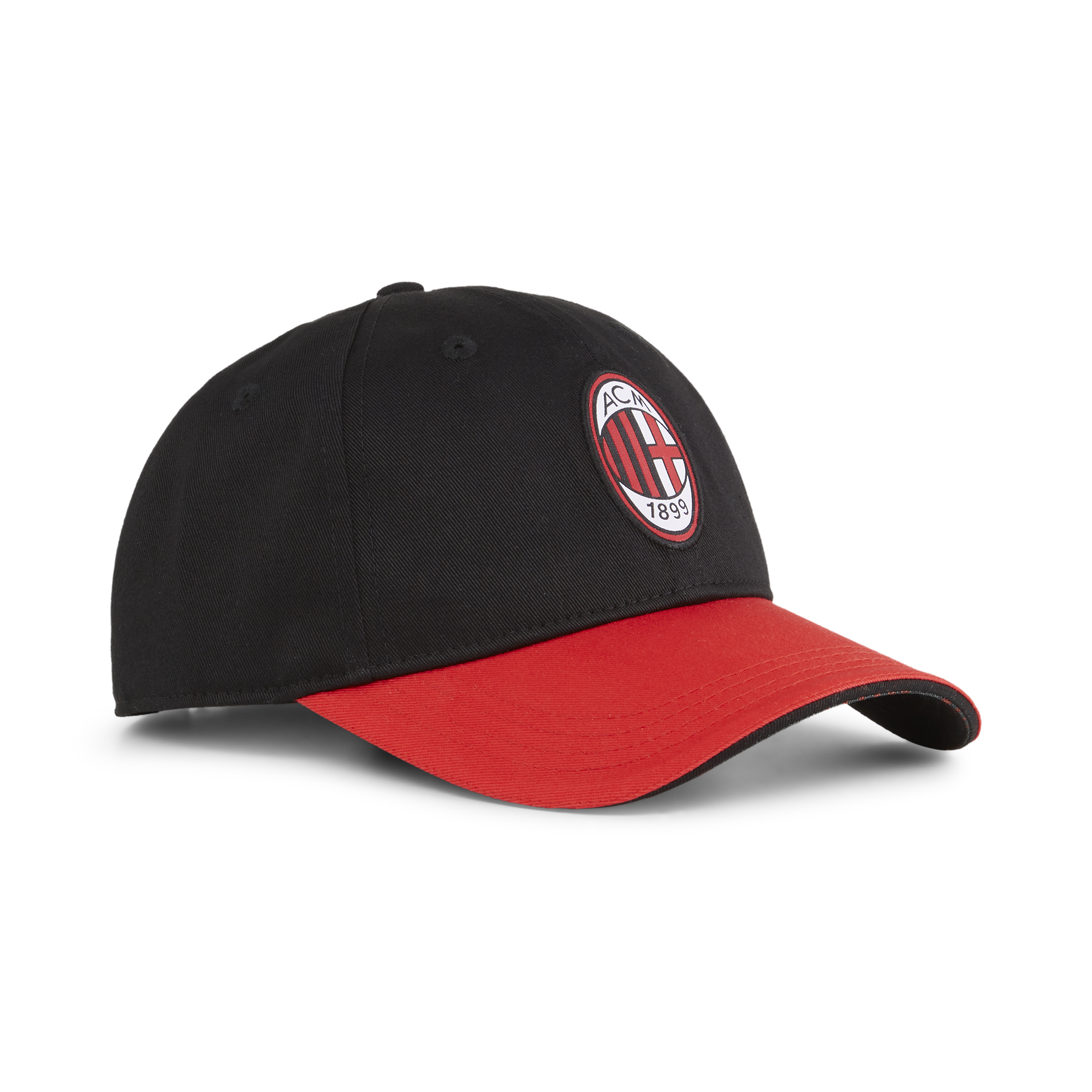 Cappellino da baseball rosso e nero con logo AC Milan Puma, Brand, SKU a732000203, Immagine 0