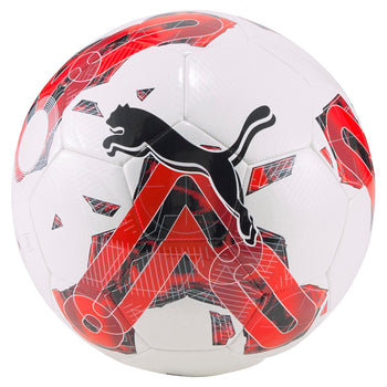 Pallone da calcio bianco e rosso Puma Orbita 6 MS, Brand, SKU a743500137, Immagine 0