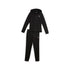 Tuta nera da bambina con logo sulla felpa e sul pantalone Puma Essentials, Abbigliamento Sport, SKU a754000017, Immagine 0