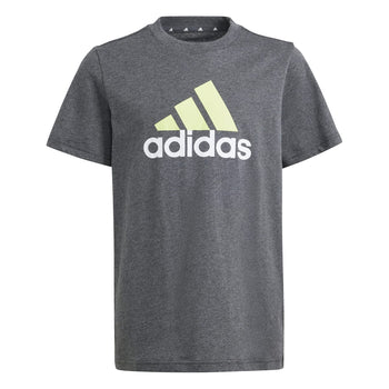 T-shirt grigia da bambino con logo sul petto adidas, Brand, SKU a762000069, Immagine 0