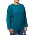 Pullover girocollo blu da donna Swish Jeans, Abbigliamento Donna, SKU c811000216, Immagine 0