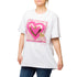 T-shirt bianca da donna con cuore glitterato Swish Jeans, Abbigliamento Donna, SKU c812000105, Immagine 0
