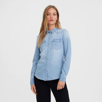 Camicia di jeans da donna Vero Moda, Abbigliamento Donna, SKU c812500012, Immagine 0