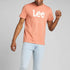 T-shirt corallo da uomo con logo sul petto Lee, Abbigliamento Uomo, SKU c822000196, Immagine 0