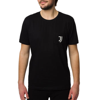 Maglia da pigiama nera da uomo con logo Juventus, Articoli NON in sconto, SKU c822000235, Immagine 0