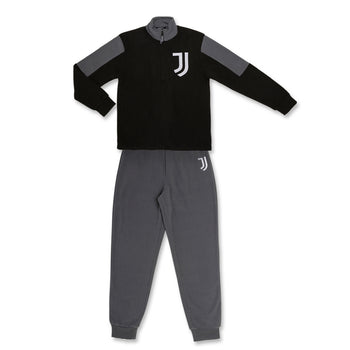 Pigiama grigio e nero da uomo con logo Juventus