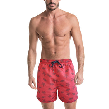 Costume da bagno corallo da uomo con stampa Carrera Jeans, Abbigliamento Sport, SKU c825000045, Immagine 0