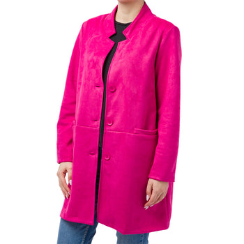 Spolverino fucsia da donna Swish Jeans, Abbigliamento Donna, SKU c842000003, Immagine 0