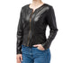 Giacca nera in similpelle da donna Swish Jeans, Abbigliamento Donna, SKU c842000004, Immagine 0