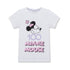 T-shirt bianca da bambina con stampa Minnie, Abbigliamento Sport, SKU c866000007, Immagine 0