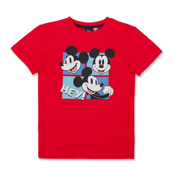 T-shirt rossa da bambino con stampa Mickey Mouse, Abbigliamento Sport, SKU c866000012, Immagine 0