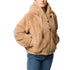Bomber pelliccia marrone da donna con chiusura a zip Swish Jeans, Abbigliamento Donna, SKU j613000125, Immagine 0