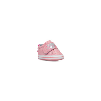 Sneakers primi passi rosa da bambina con velcro e glitter Chicco New