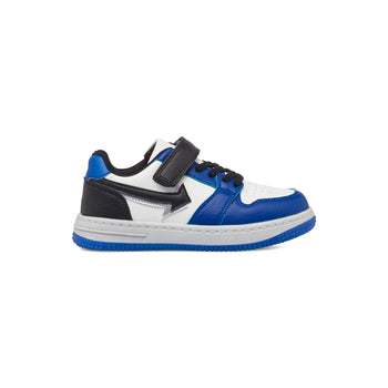Sneakers bianche e blu da bambino con dettagli traforati Space Boy, Scarpe Bambini, SKU k262000344, Immagine 0
