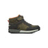 Scarponcini verde khaki in similpelle e tessuto con lacci neri Rapsody, Scarpe Bambini, SKU k277000011, Immagine 0