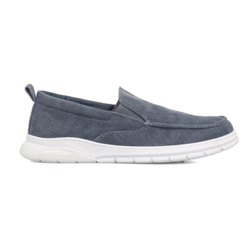 Slip-on blu in tessuto da uomo Gate 76, Sneakers Uomo, SKU m113000180, Immagine 0