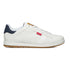 Sneakers bianche in similpelle e tessuto con dettaglio denim Levi's, Brand, SKU m114000065, Immagine 0