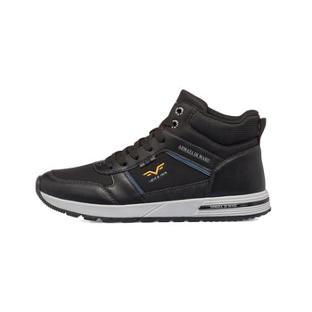 Sneakers alte nere da uomo con logo laterale Armata di Mare, Sneakers Uomo, SKU m114002154, Immagine 0